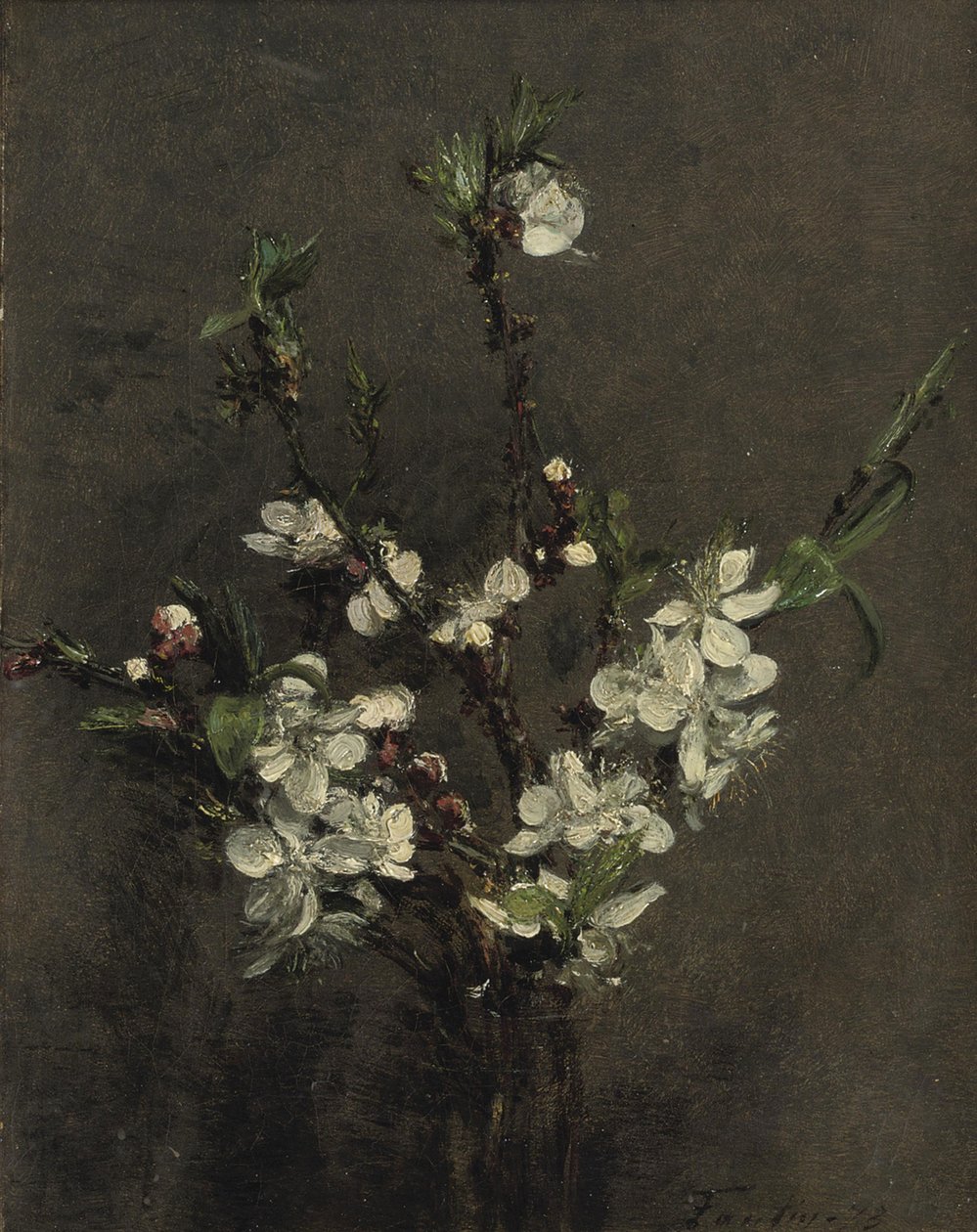 Flores de árvores frutíferas de Ignace Henri Jean Fantin Latour