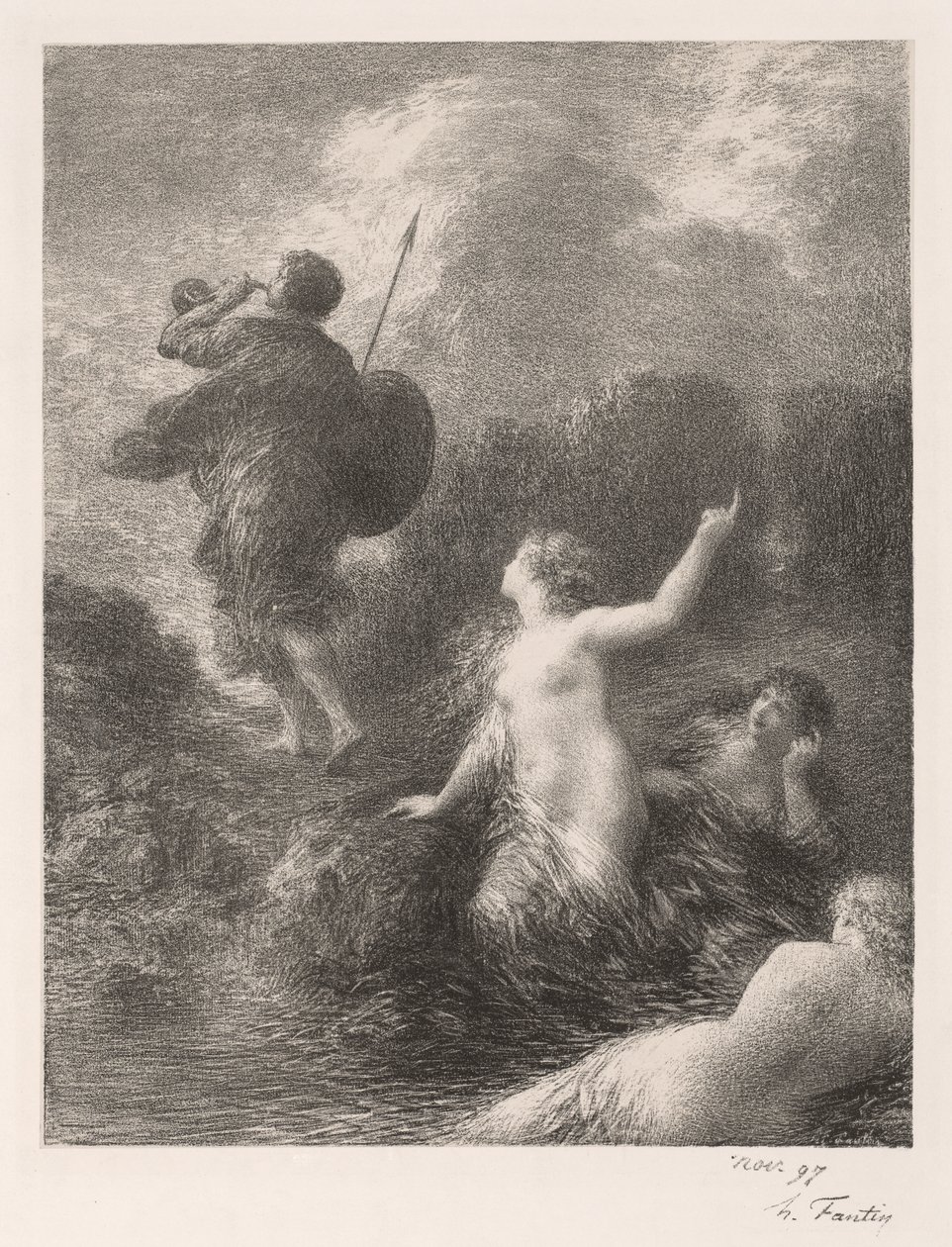 Goetterdaemmerung: Siegfried e as meninas de Ignace Henri Jean Fantin Latour