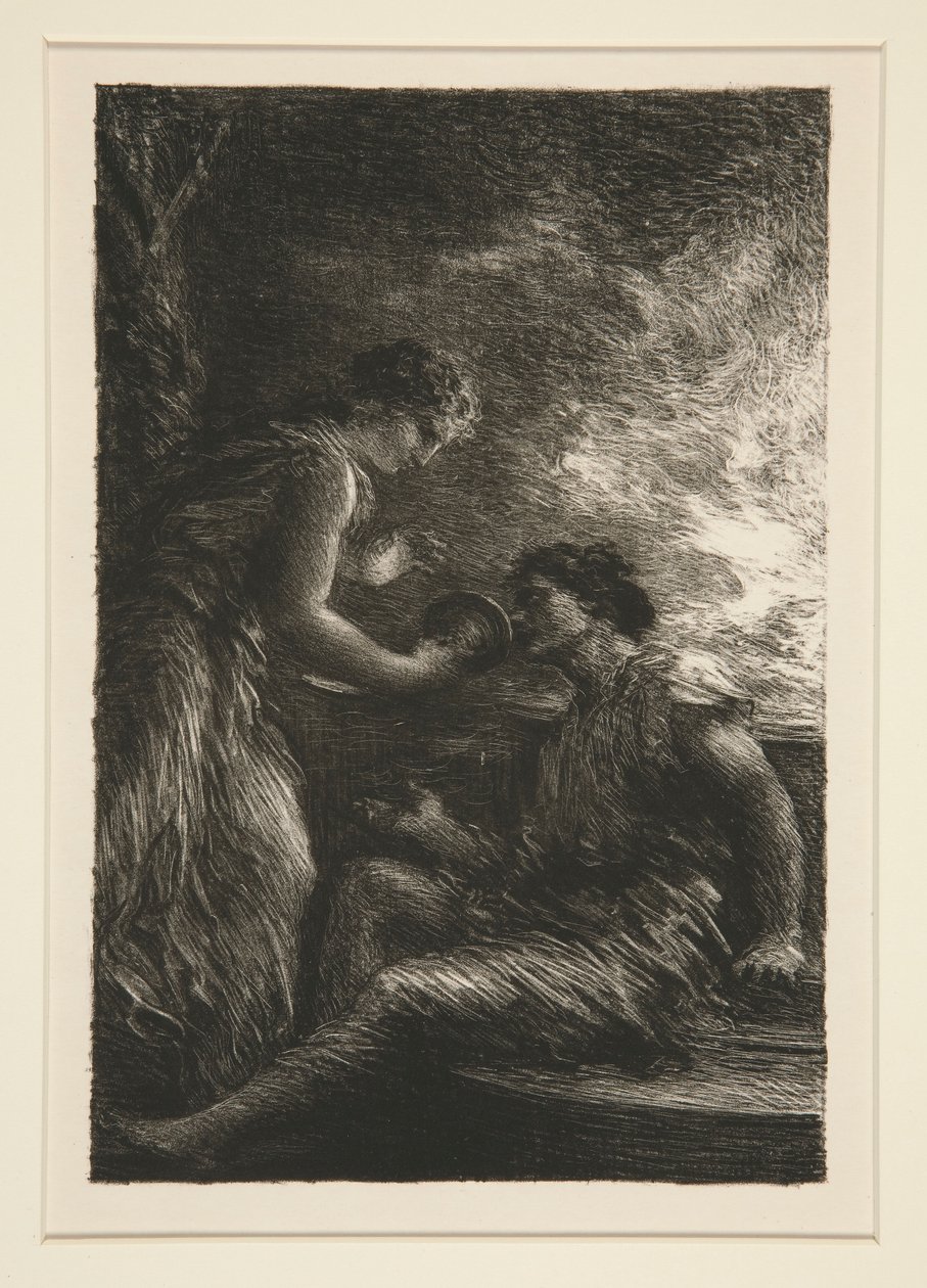 A Valquíria: Acto I, Sieglinde e Siegmund de Ignace Henri Jean Fantin Latour