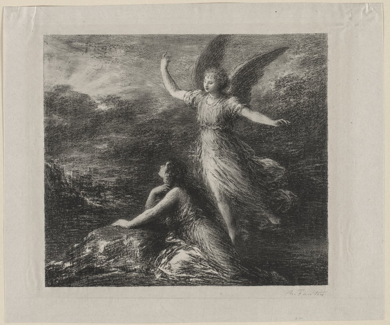 Paraíso e Peri de Ignace Henri Jean Fantin Latour