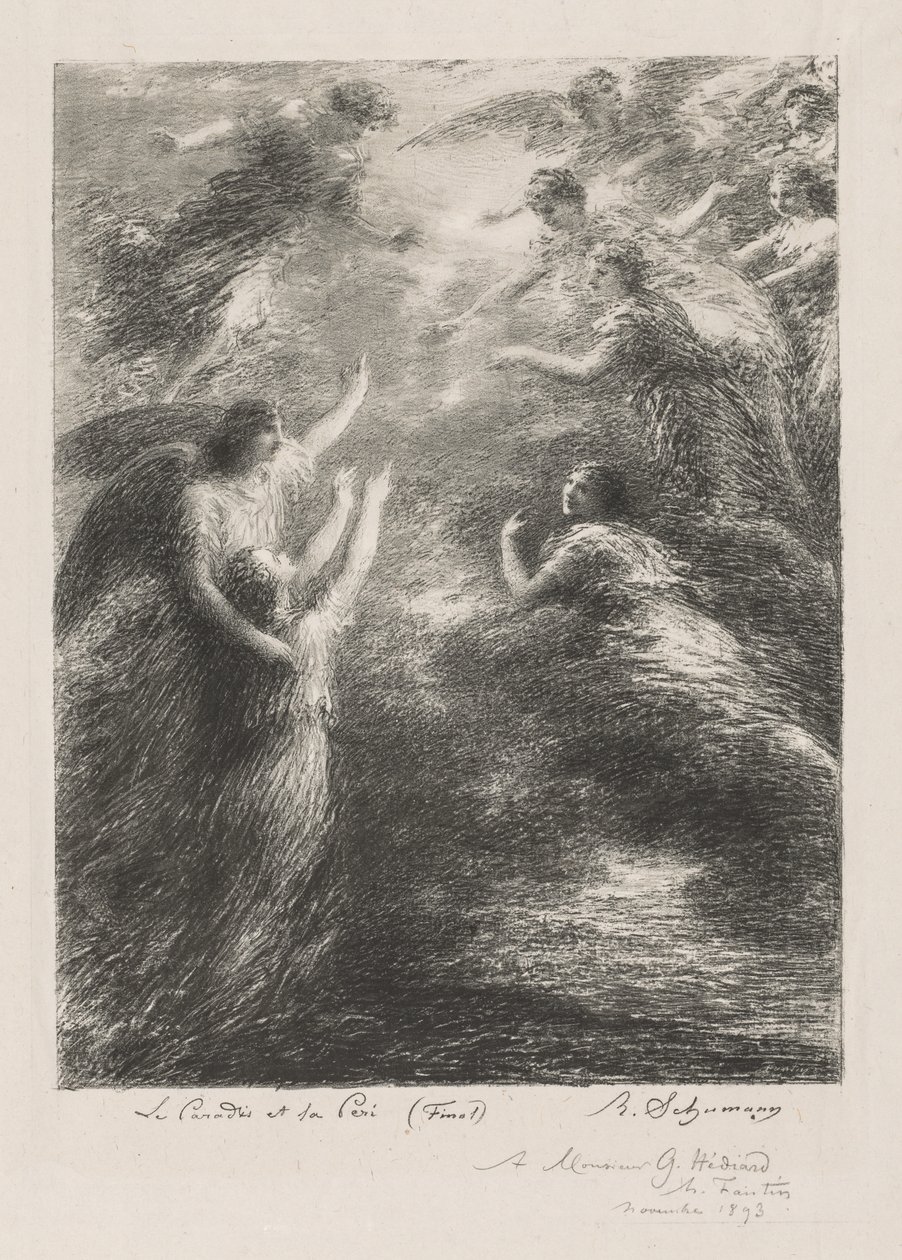 Paraíso e Peri de Ignace Henri Jean Fantin Latour