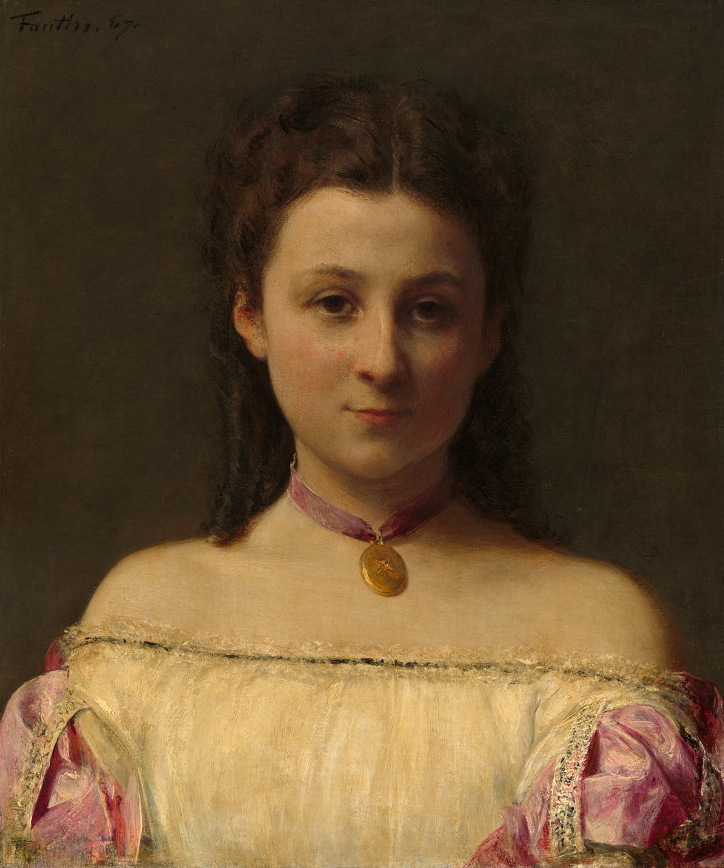 Senhorita de Fitz-James, 1867. de Ignace Henri Jean Fantin Latour