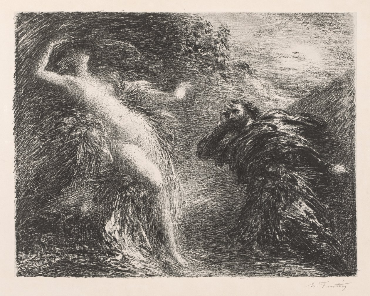 Manfredo e Astarte de Ignace Henri Jean Fantin Latour