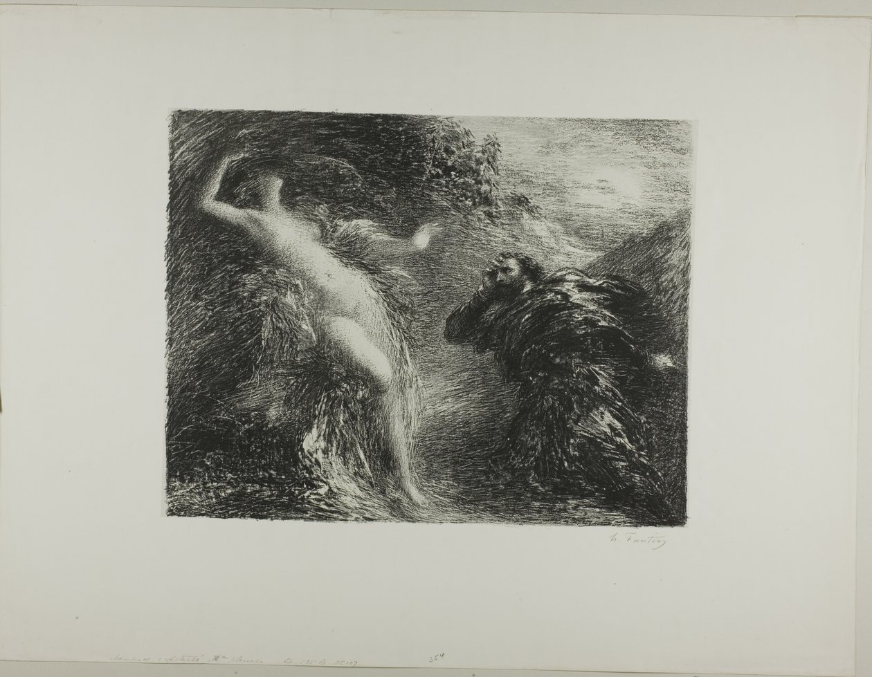 Manfred e Astartea, terceiro prato de Ignace Henri Jean Fantin Latour