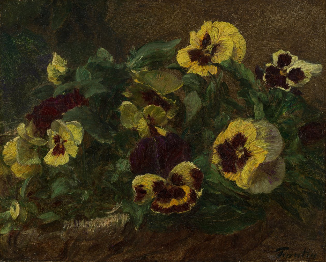 Pansies, 1903. de Ignace Henri Jean Fantin Latour