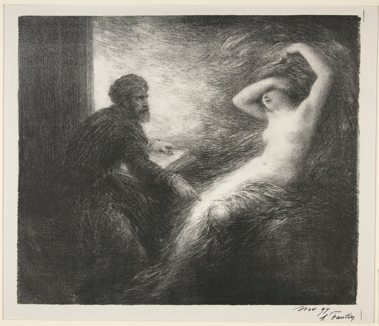 Parsifal: Acto II. Evocação de Kundry de Ignace Henri Jean Fantin Latour