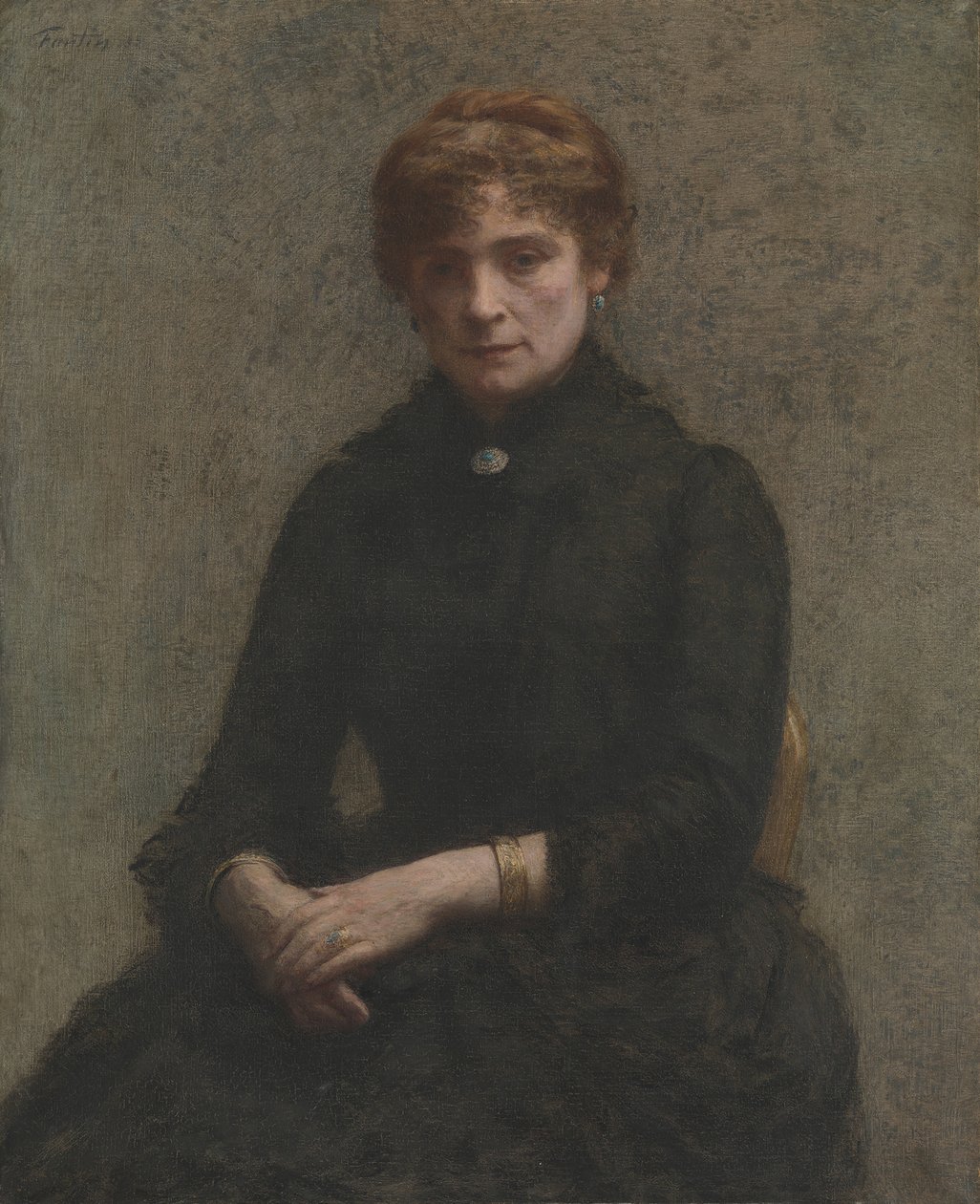 Retrato de uma mulher, 1885. de Ignace Henri Jean Fantin Latour