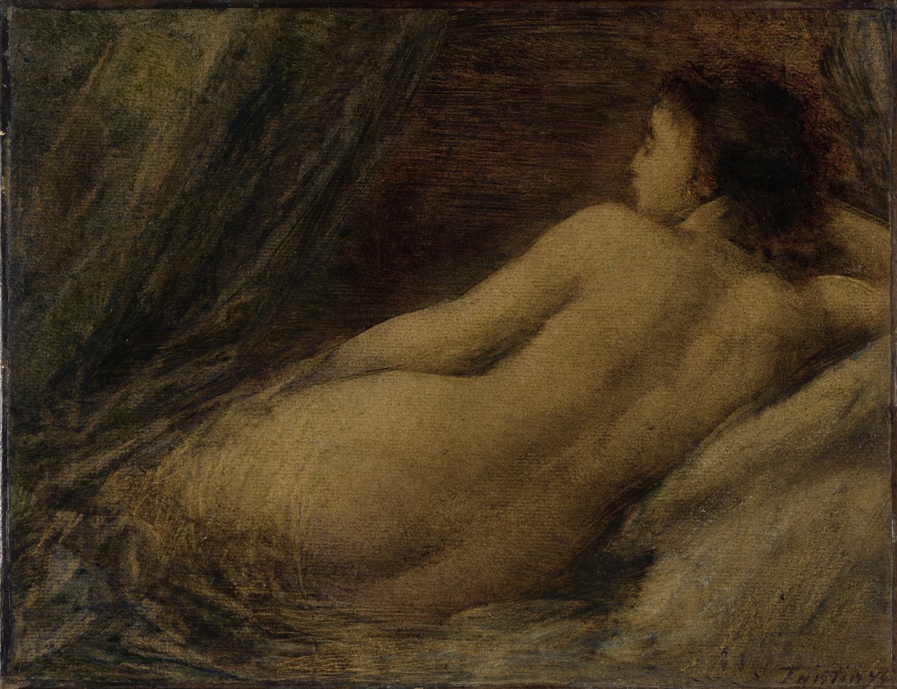 Nu recortado de Ignace Henri Jean Fantin Latour