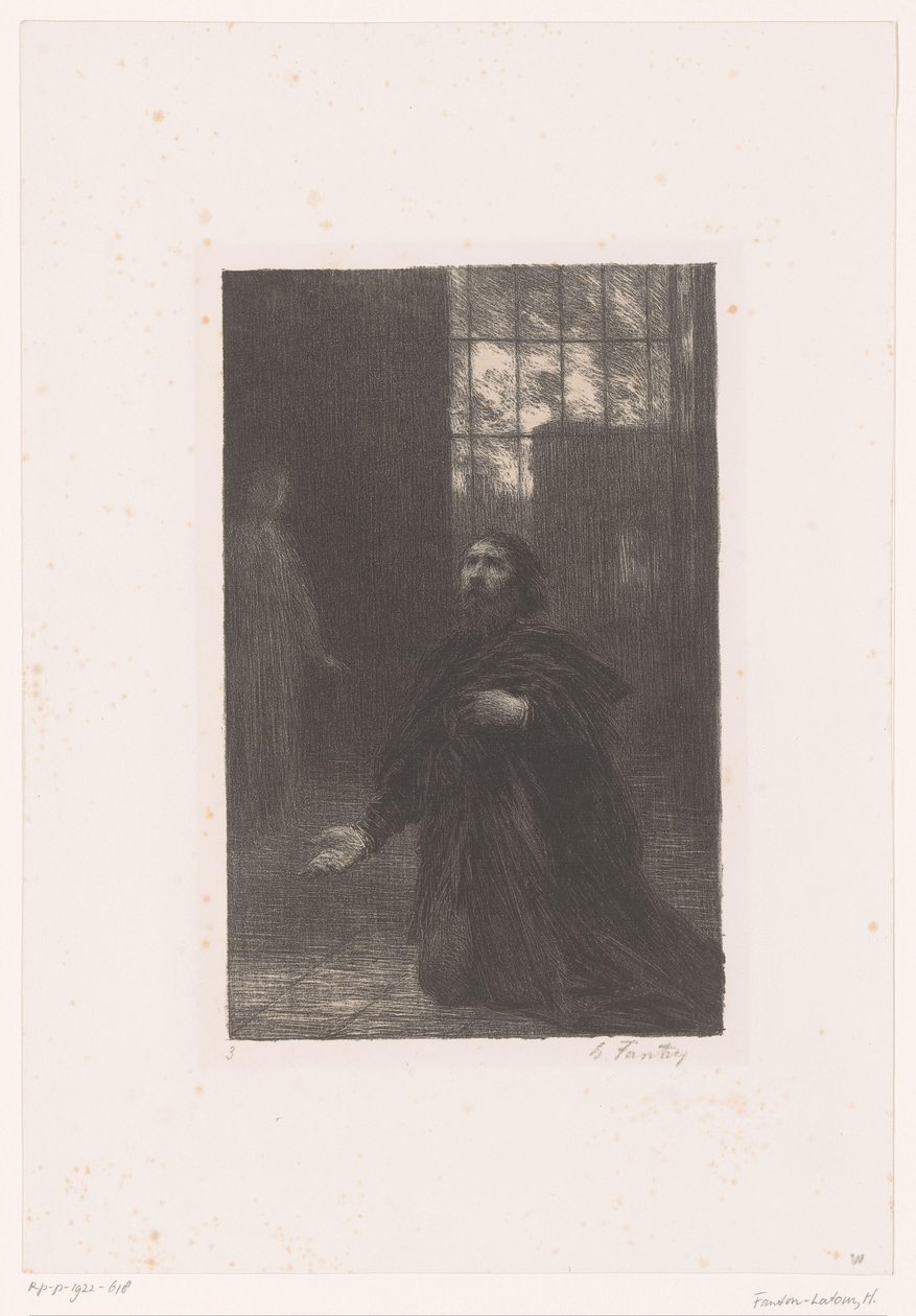 Rienzi reza a Deus
Rienzi. Lei V. Prière de Rienzi
Vida e obra de Richard Wagner (título da série) de Ignace Henri Jean Fantin Latour