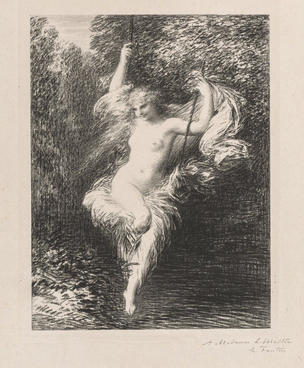 Sara, a banhista de Ignace Henri Jean Fantin Latour