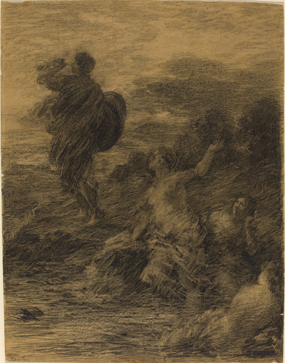 Siegfried e as Donzelas do Reno de Ignace Henri Jean Fantin Latour