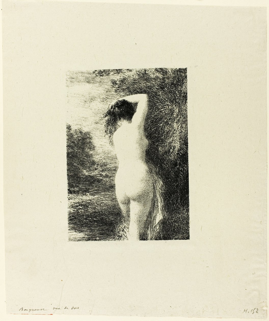Banhista em pé, terceira placa de Ignace Henri Jean Fantin Latour