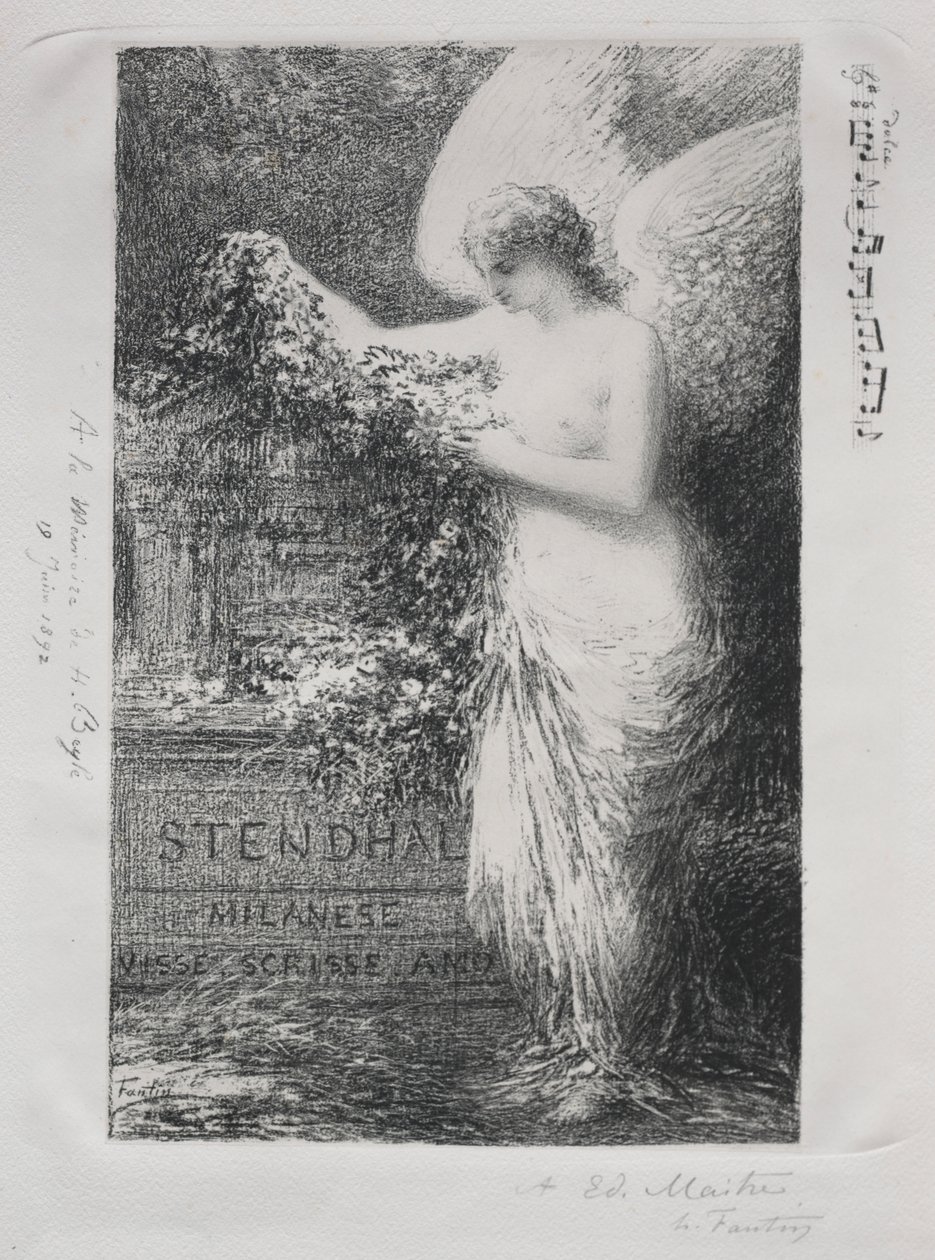Em Stendhal de Ignace Henri Jean Fantin Latour