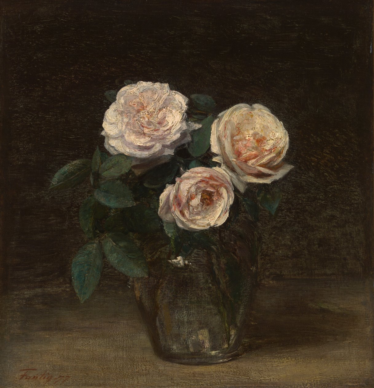 Natureza Morta com Rosas de Ignace Henri Jean Fantin Latour