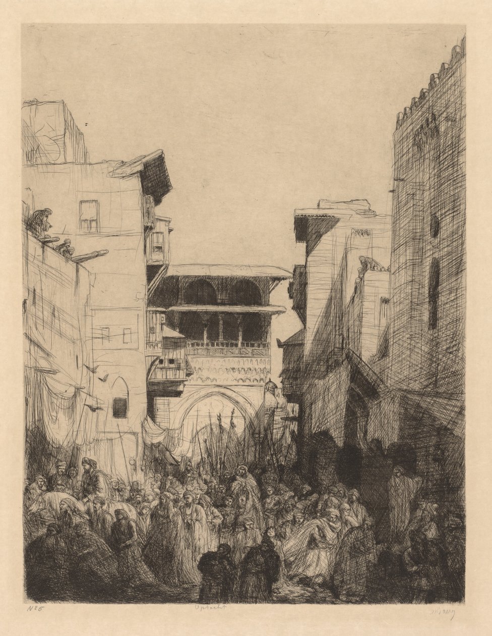 Rua no Cairo de Ignace Henri Jean Fantin Latour