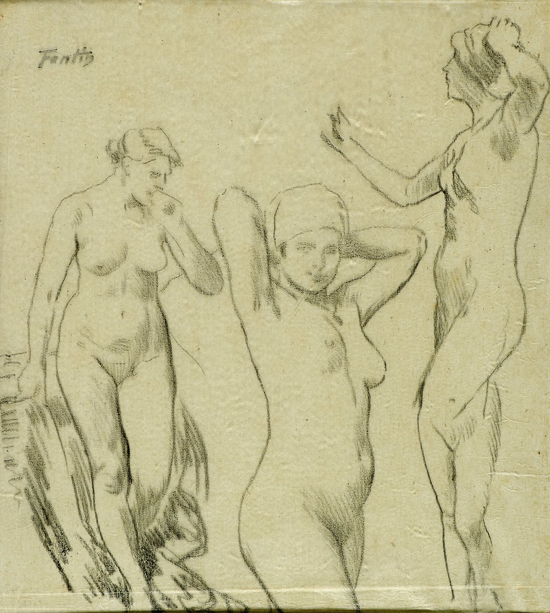 Estudo [Nus femininos] de Ignace Henri Jean Fantin Latour
