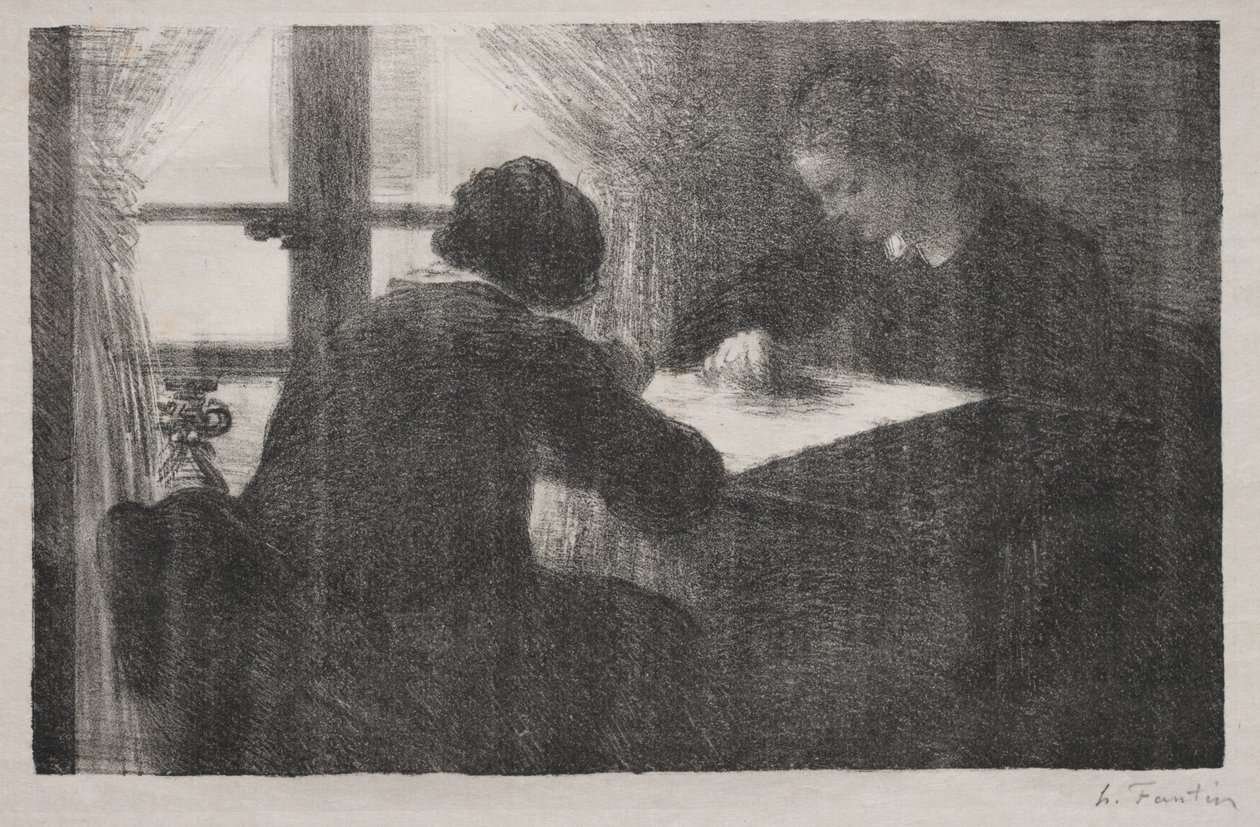 As bordadeiras de Ignace Henri Jean Fantin Latour