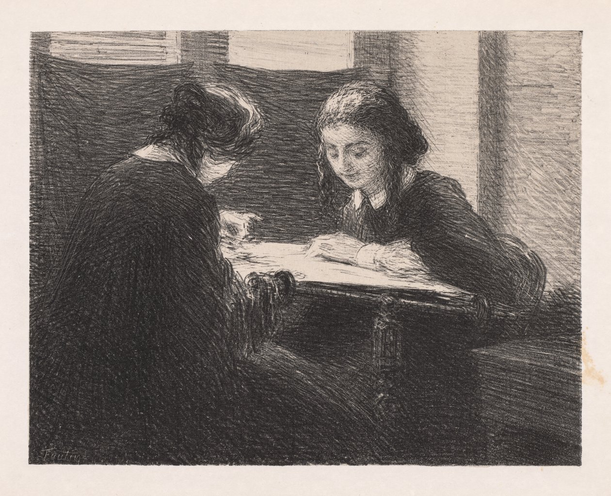 Os bordados, de Ignace Henri Jean Fantin Latour