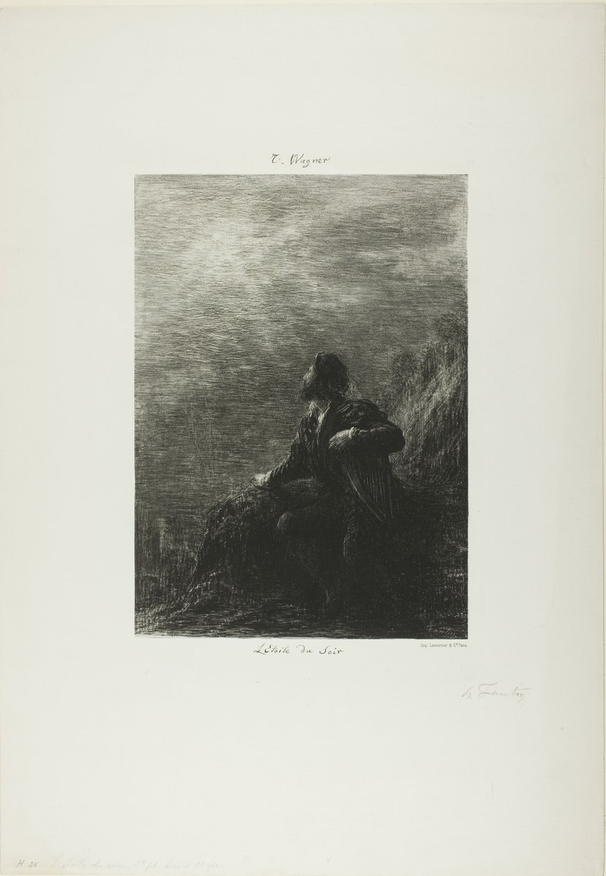 A Estrela da Noite, segundo prato de Ignace Henri Jean Fantin Latour