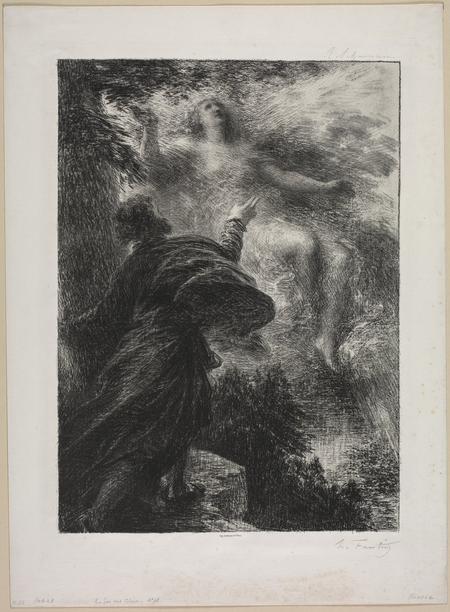 A fada dos Alpes de Ignace Henri Jean Fantin Latour