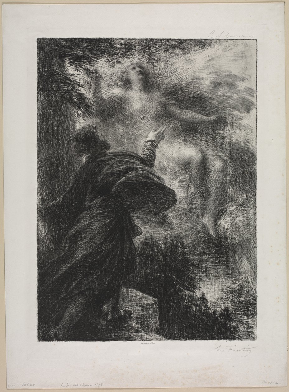 A Fada dos Alpes, 1885. de Ignace Henri Jean Fantin Latour
