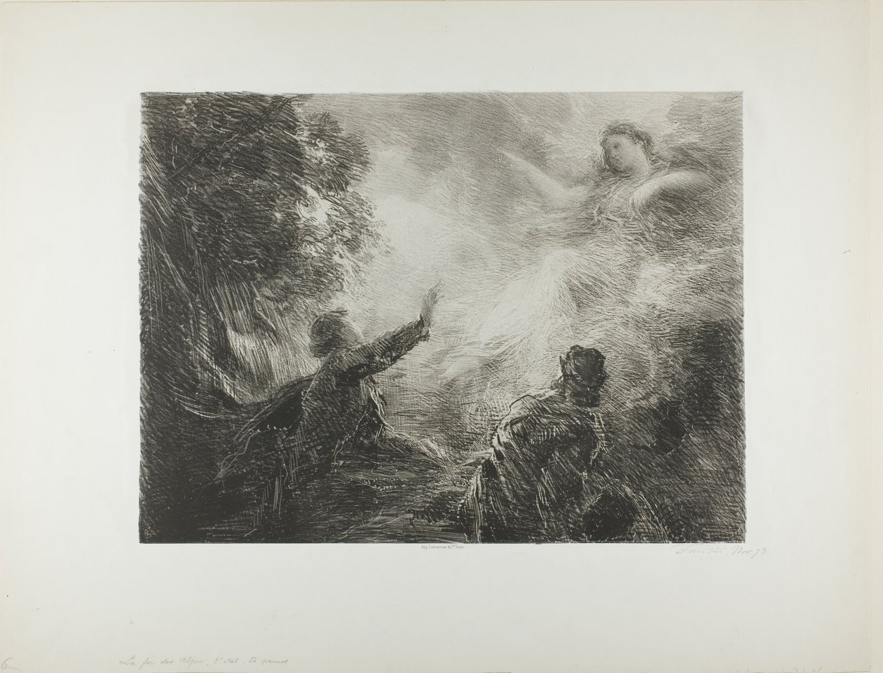 A Fada dos Alpes, primeiro prato de Ignace Henri Jean Fantin Latour