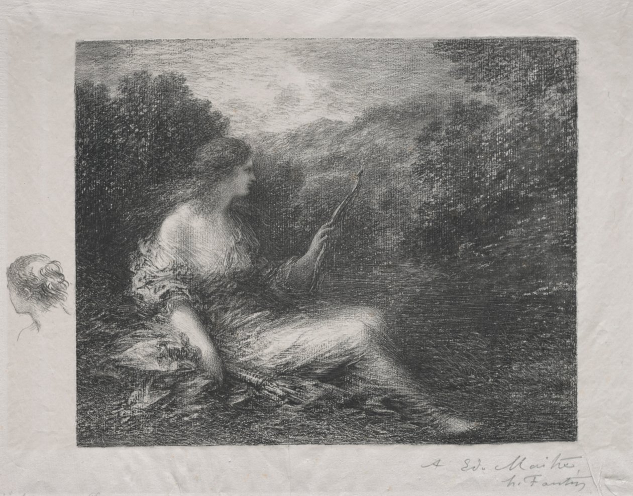 A caçadora de Ignace Henri Jean Fantin Latour