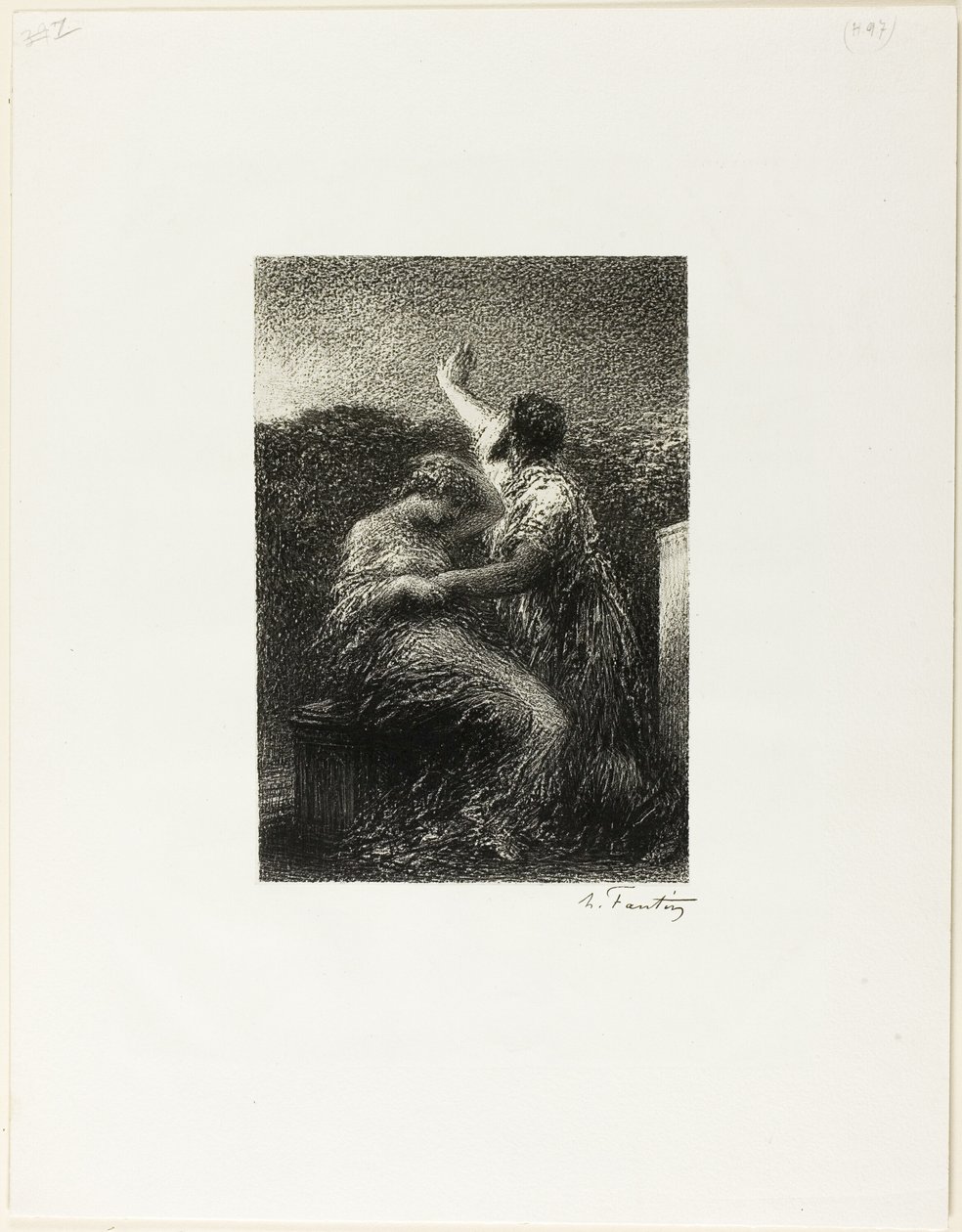 O Mago Baltasar e Fátima de Ignace Henri Jean Fantin Latour