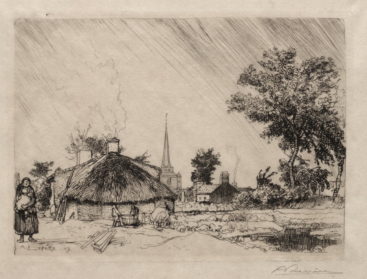 O Chuveiro: St. Jean-de-Monte de Ignace Henri Jean Fantin Latour