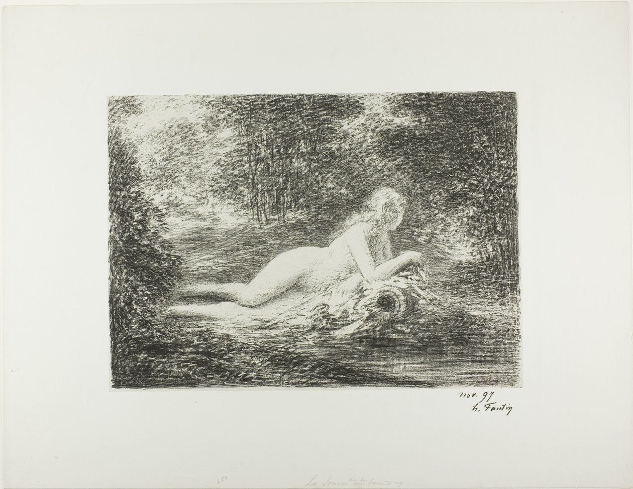 A primavera na floresta de Ignace Henri Jean Fantin Latour