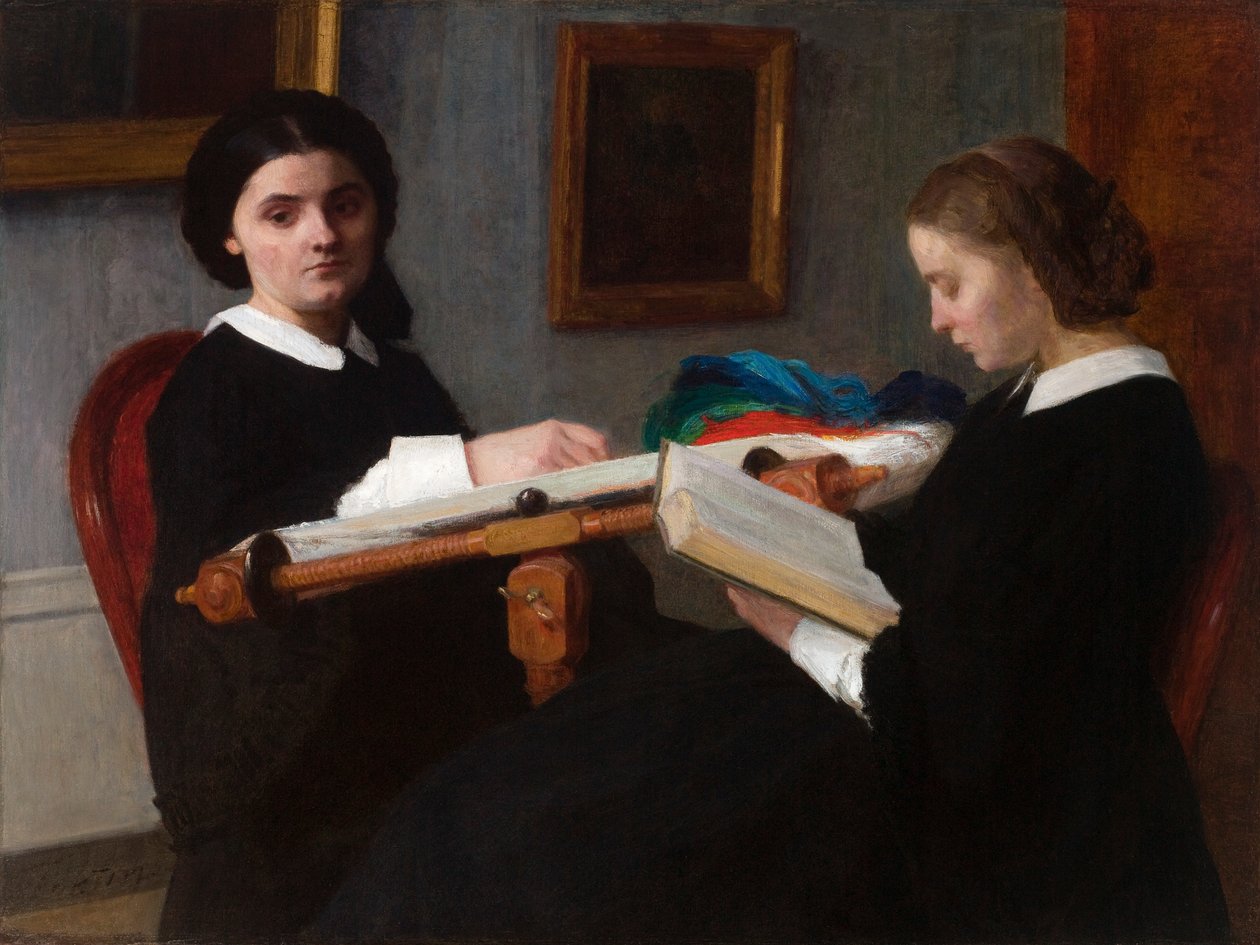 As duas irmãs de Ignace Henri Jean Fantin Latour