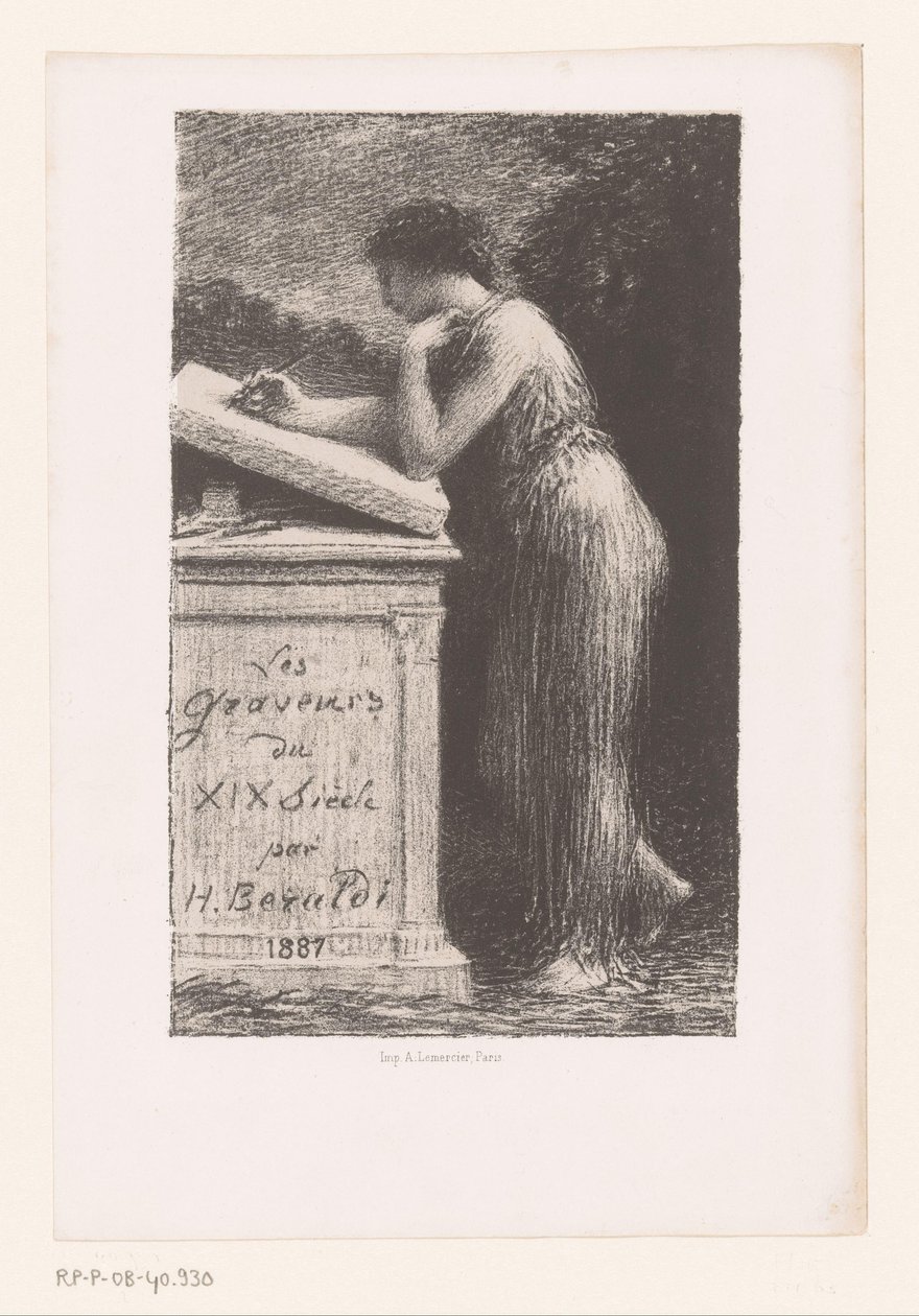 Titelprent voor: Os Gravadores do Século XIX
Litografia de Ignace Henri Jean Fantin Latour