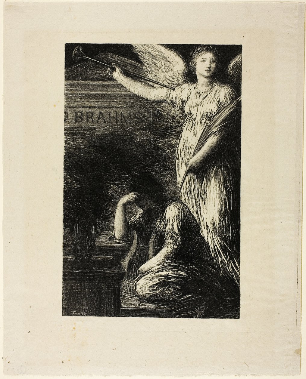 Para J. Brahms de Ignace Henri Jean Fantin Latour