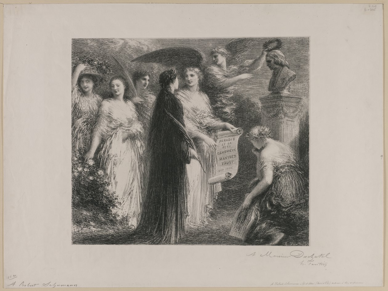 Para Robert Schumann, 1894. de Ignace Henri Jean Fantin Latour