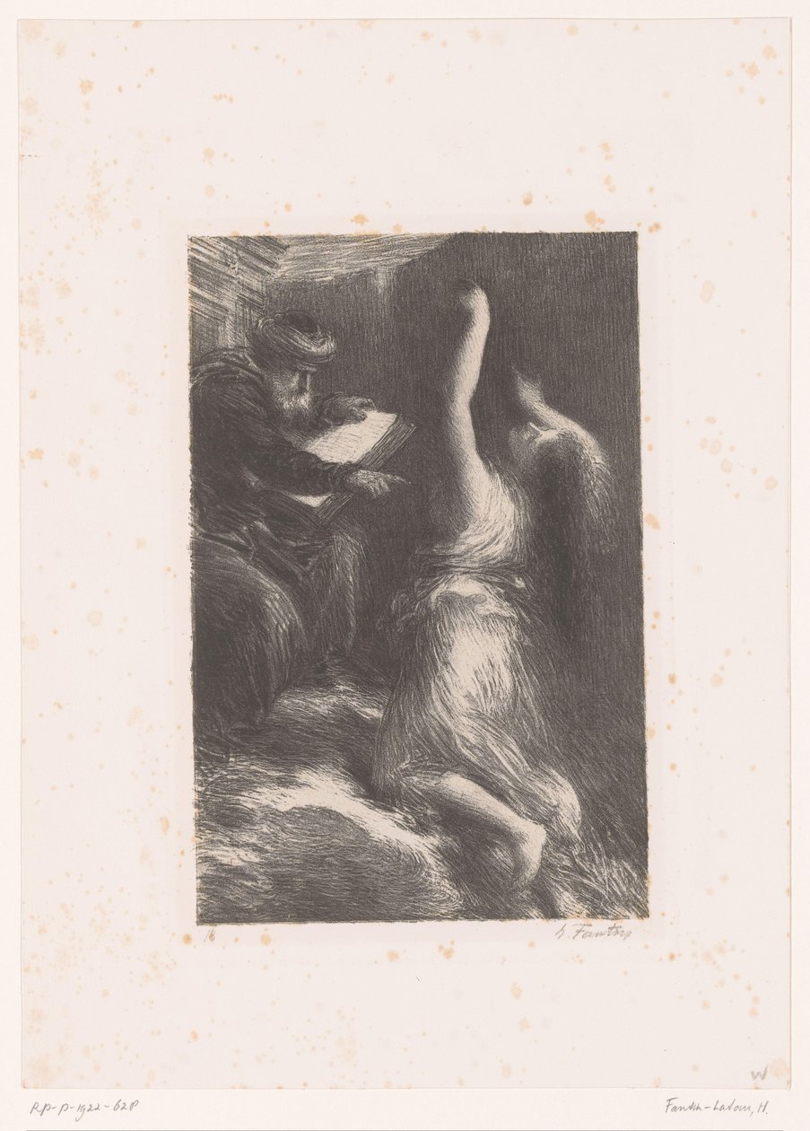 O feiticeiro Klingsor convoca Kundry
Parsifal. Lei II. Évocation de Kundry
Vida e obra de Richard Wagner (título da série) de Ignace Henri Jean Fantin Latour