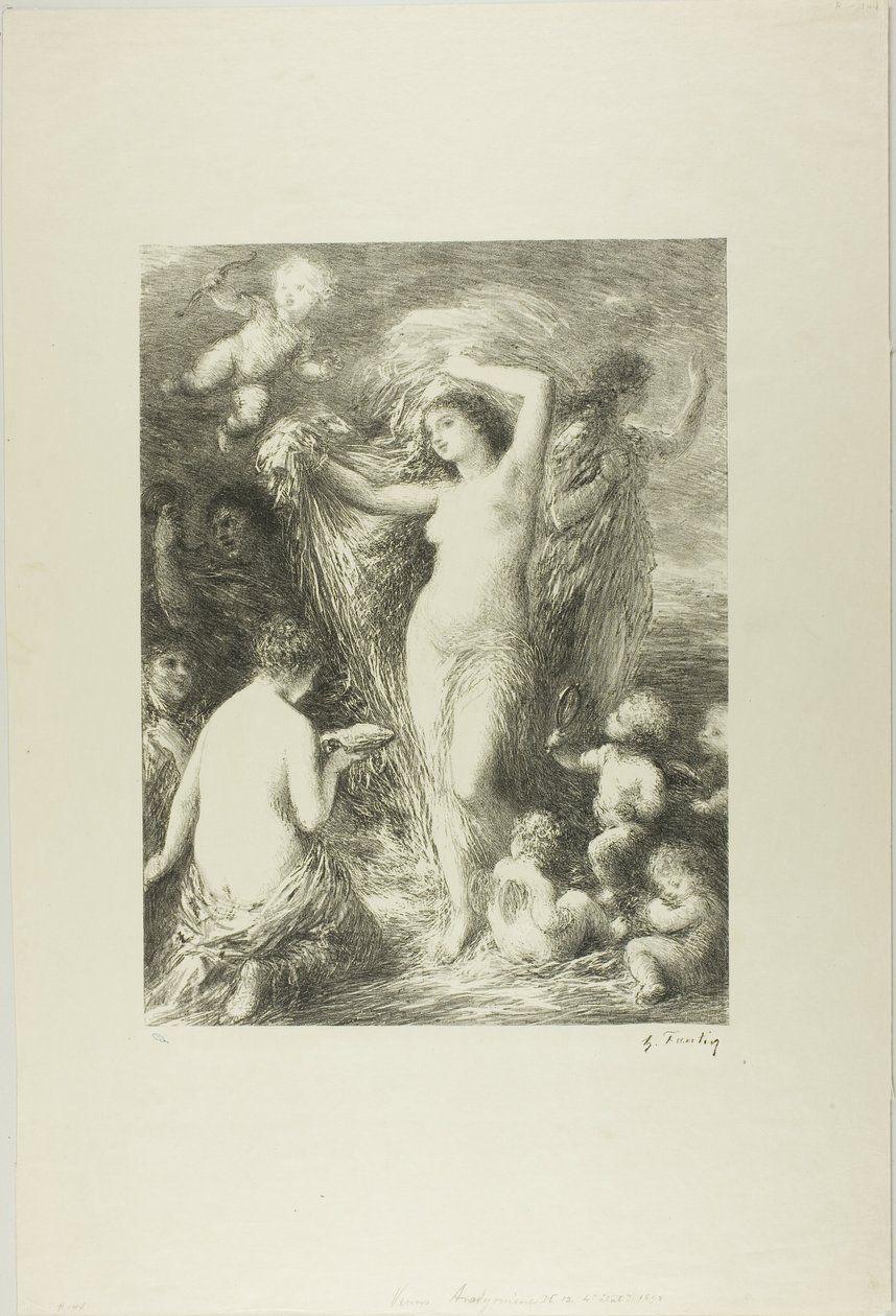 Vênus emergente de Ignace Henri Jean Fantin Latour
