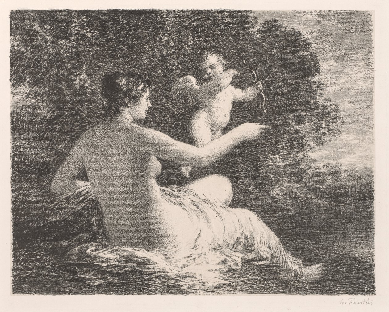 Vênus e Cupido de Ignace Henri Jean Fantin Latour