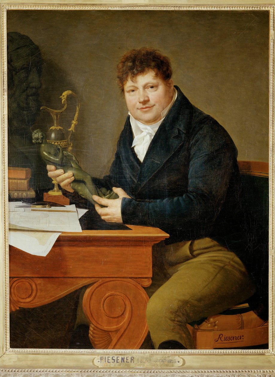 Antoine-Andre Ravrio, bronzeiro imperial, primo do artista ... de Henri Francois Riesener