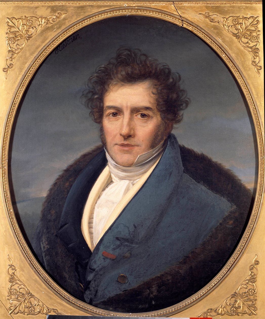 Retrato de François Adrien Boieldieu (1755 - 1834), compositor francês. Pintura de Henri Francois Riesener (1767 - 1828) de Henri Francois Riesener