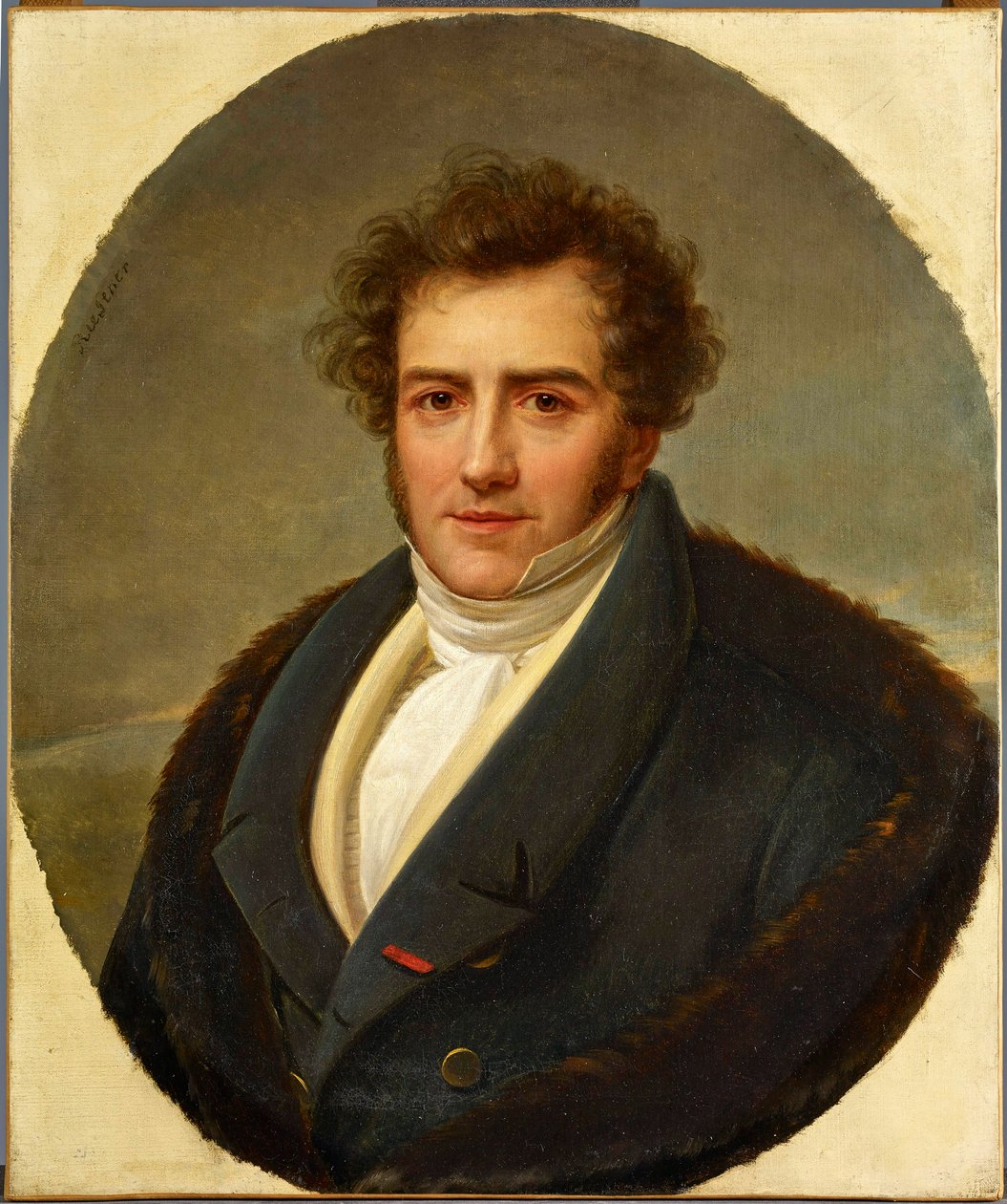 Retrato do compositor François-Adrien Boieldieu (1775-1834), de Riesener, Henri-Francoiss (1767-1828). Óleo sobre tela. Filarmônica de Paris de Henri Francois Riesener