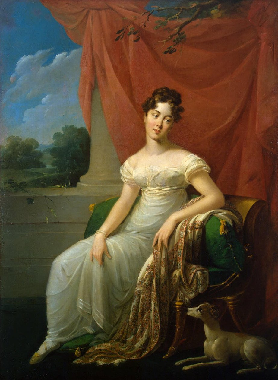 Retrato de Sofia Apraxina, 1818 de Henri Françoiss Riesener