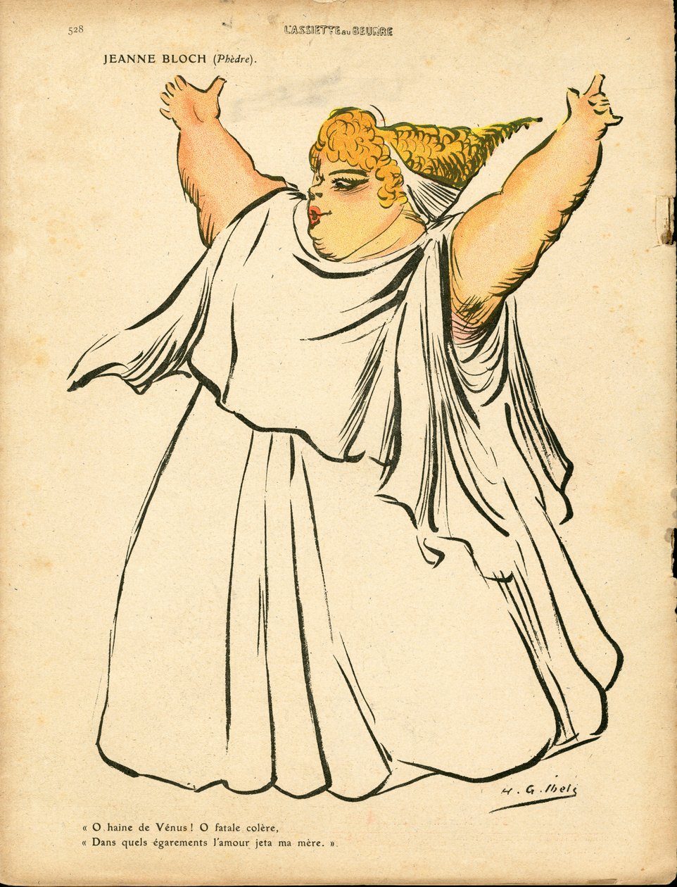 A Placa de Manteiga, número 501, Satirical in Colour de Henri Gabriel Ibels