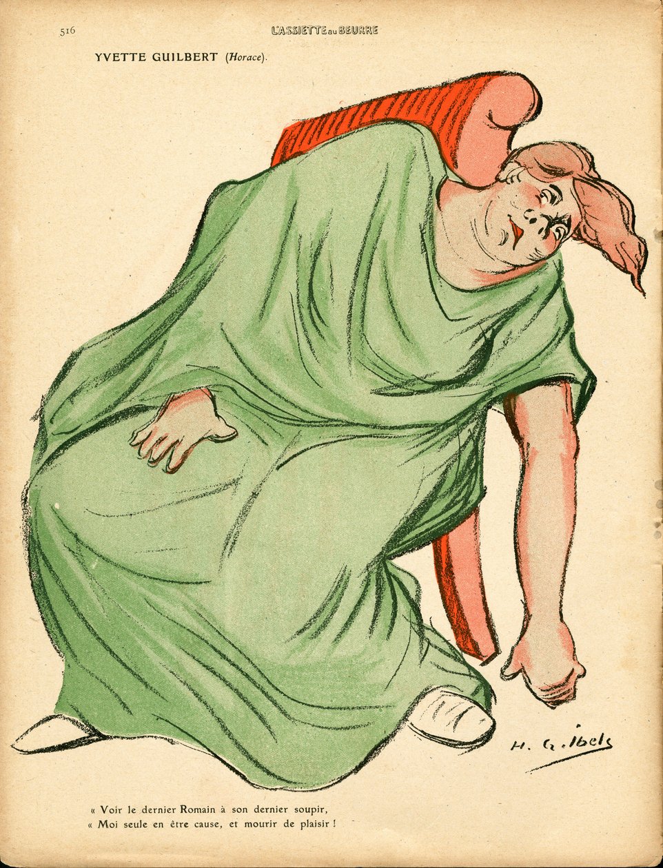 A Placa de Manteiga, número 501, Satirical in Colour de Henri Gabriel Ibels