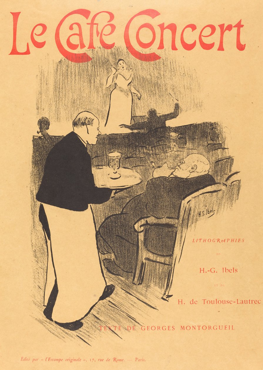 Le café concerto: capa ilustrada de Henri Gabriel Ibels
