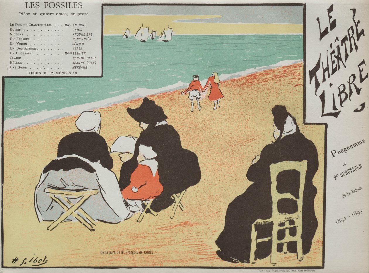 Os Fósseis (Programa do Teatro Livre) de Henri Gabriel Ibels