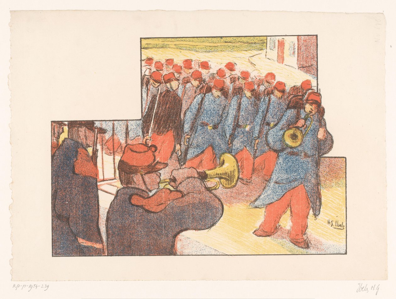 Desfile militar Performances do Théâtre Libre (título da série) Les Programs du Théâtre Libre (título da série) de Henri Gabriel Ibels