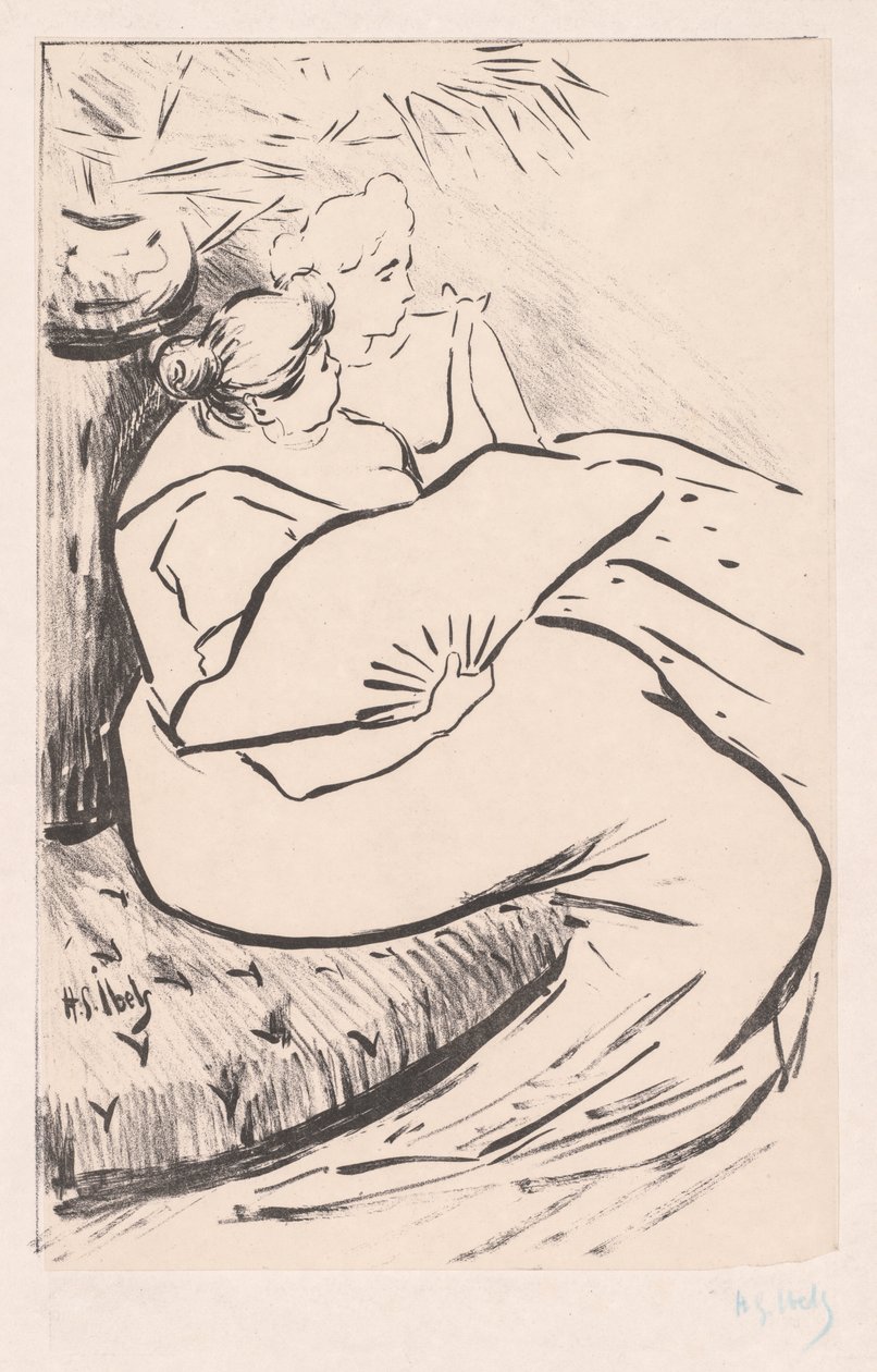 Mulher sentada de Henri Gabriel Ibels