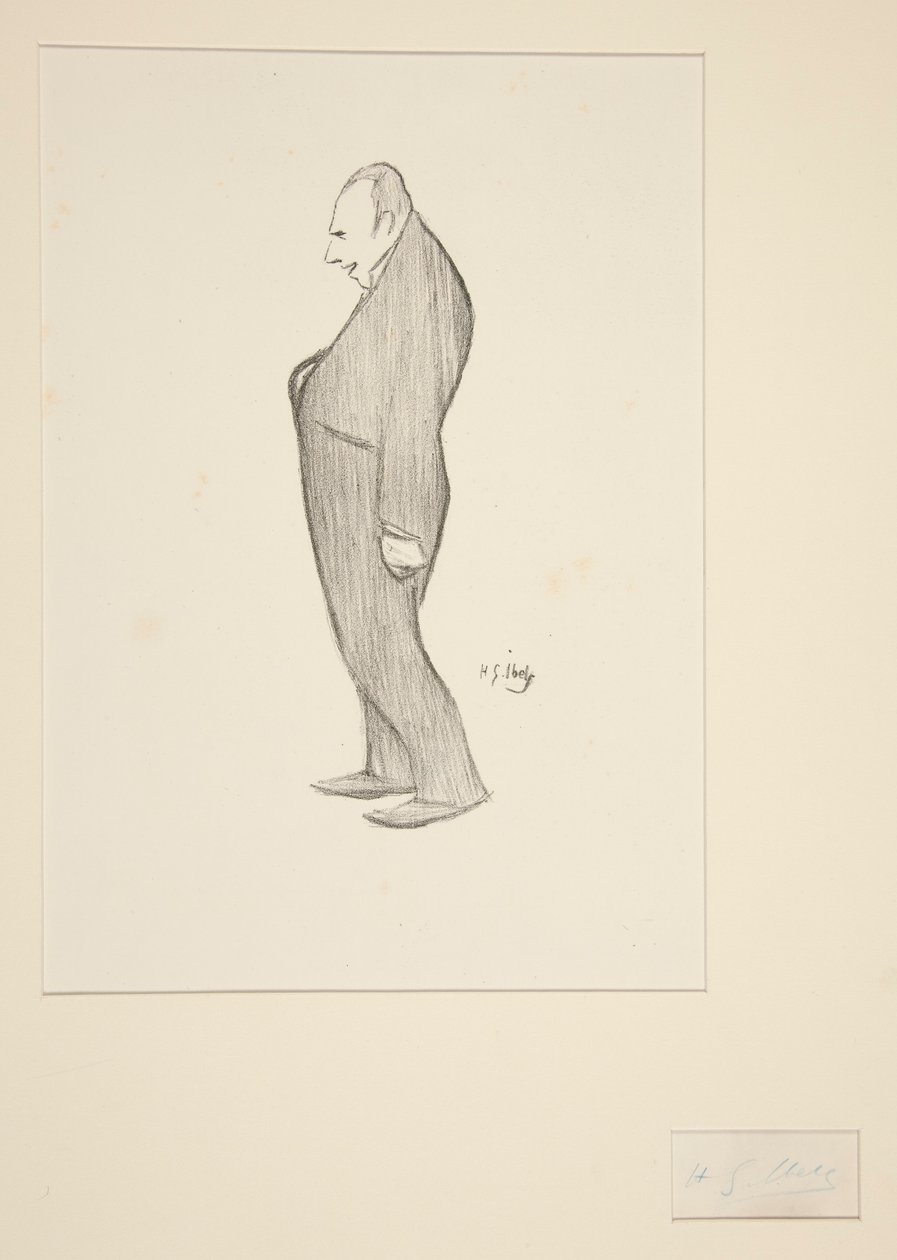 Homem de pé de Henri Gabriel Ibels