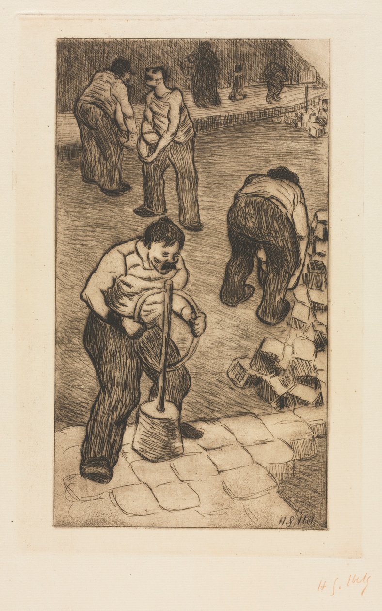 Os Pavers da rua, 1894. de Henri Gabriel Ibels