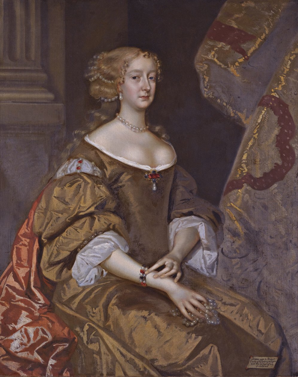 Diana, Condessa de Ailsbury (ca. 1631 - 1689) de Henri Gascar